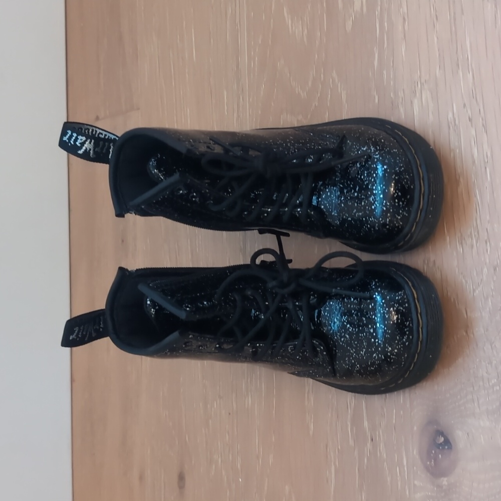 Dr. Martens Toddler Girl Patent Leather Glitter Boots